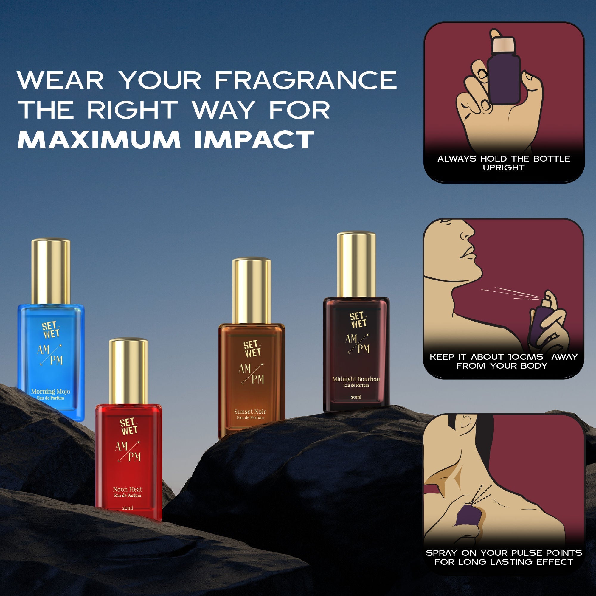 Set Wet AM/PM Premium Scent Gift Set, 80ml Buy at Indicrest Image 6