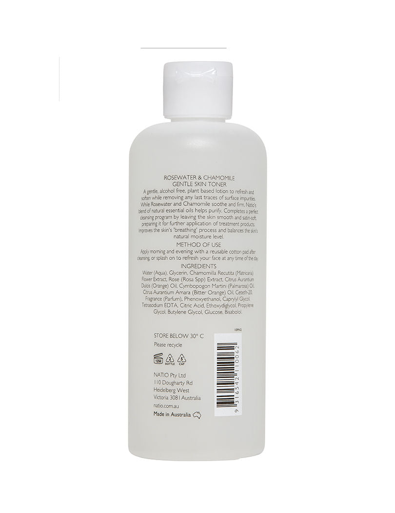Natio Aromatherapy Rosewater And Chamomile Gentle Skin Toner, 250ml