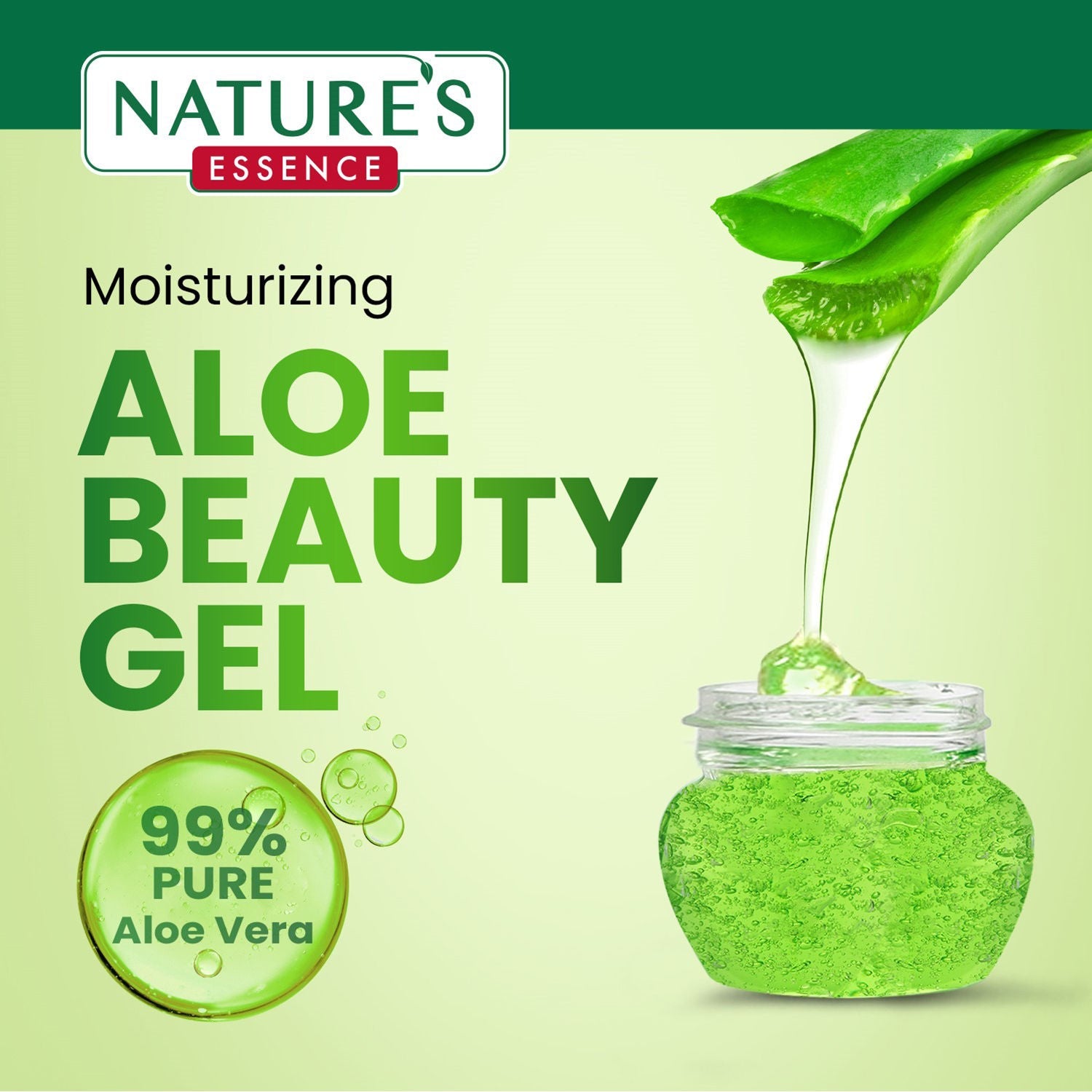 Nature's Essence Moisturising Aloe Beauty Gel, 100g Buy at Indicrest Image 4