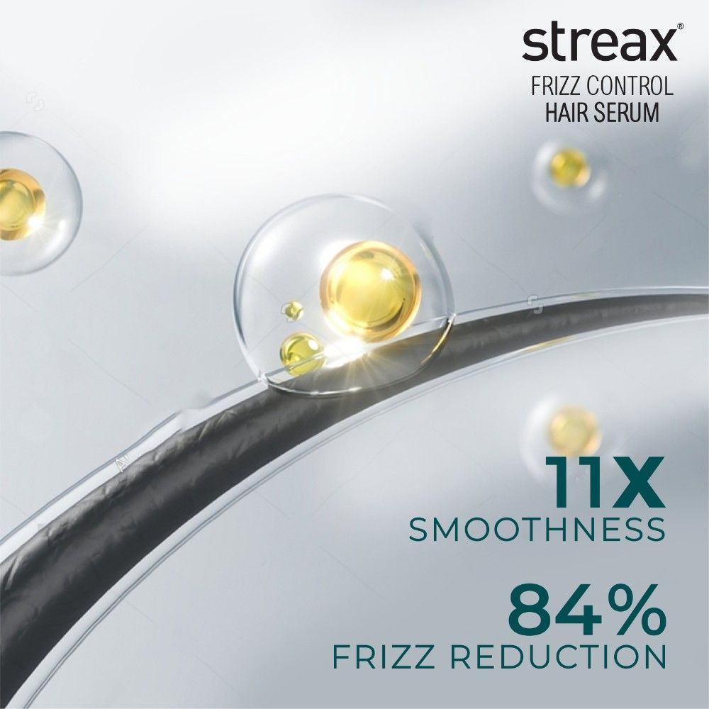 Streax Frizz Control Hair Serum For Dry & Frizzy Hair, 45ml Buy at Indicrest Image 4