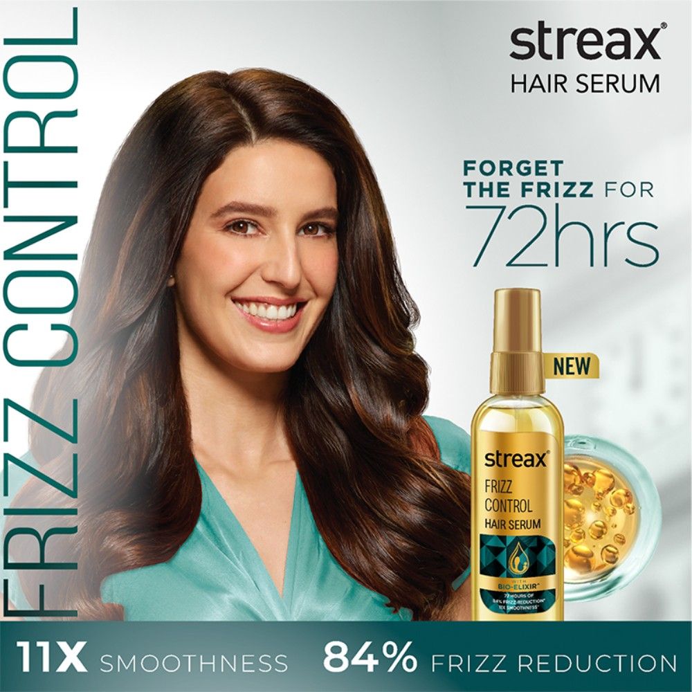 Streax Frizz Control Hair Serum For Dry & Frizzy Hair, 100ml Buy at Indicrest Image 2