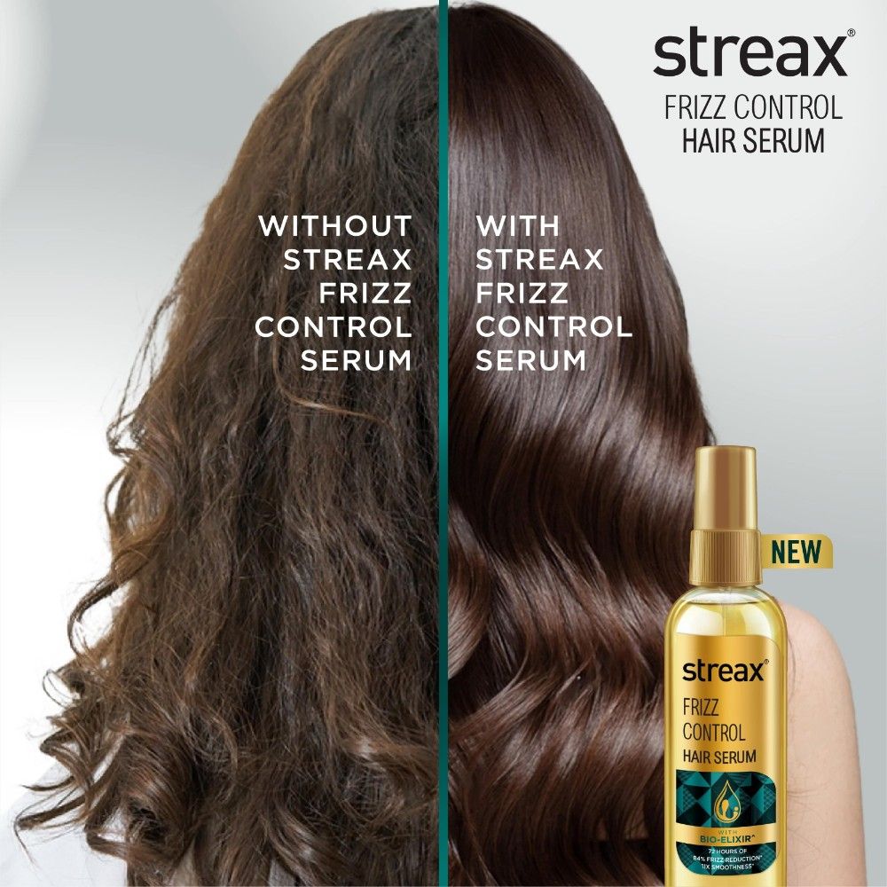 Streax Frizz Control Hair Serum For Dry & Frizzy Hair, 100ml Buy at Indicrest Image 6