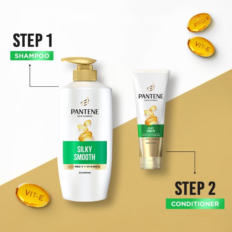 Pantene Hair Science Hair Fall Solution + Silky Smooth Care Conditioner, 200ml Buy at Indicrest Image 4