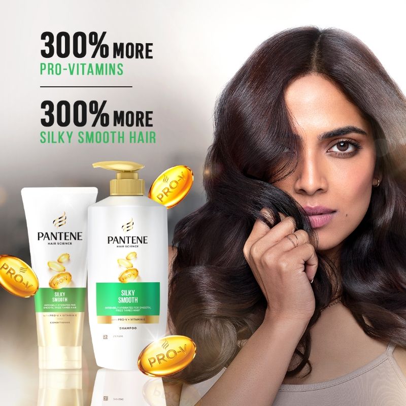 Pantene Hair Science Hair Fall Solution + Silky Smooth Care Conditioner, 200ml Buy at Indicrest Image 6