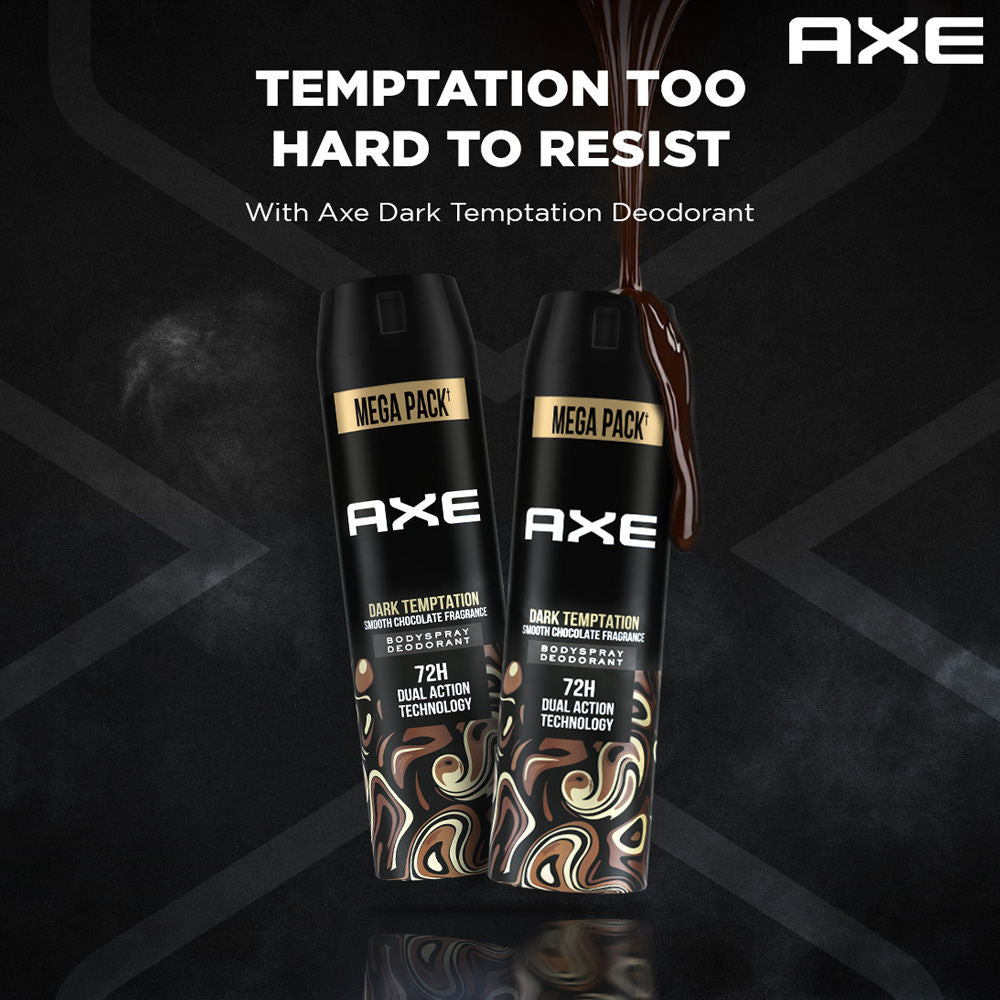 Axe Dark Temptation Long Lasting Deodorant Body Spray Combo - 2 units, Each 215ml Buy at Indicrest Image 4