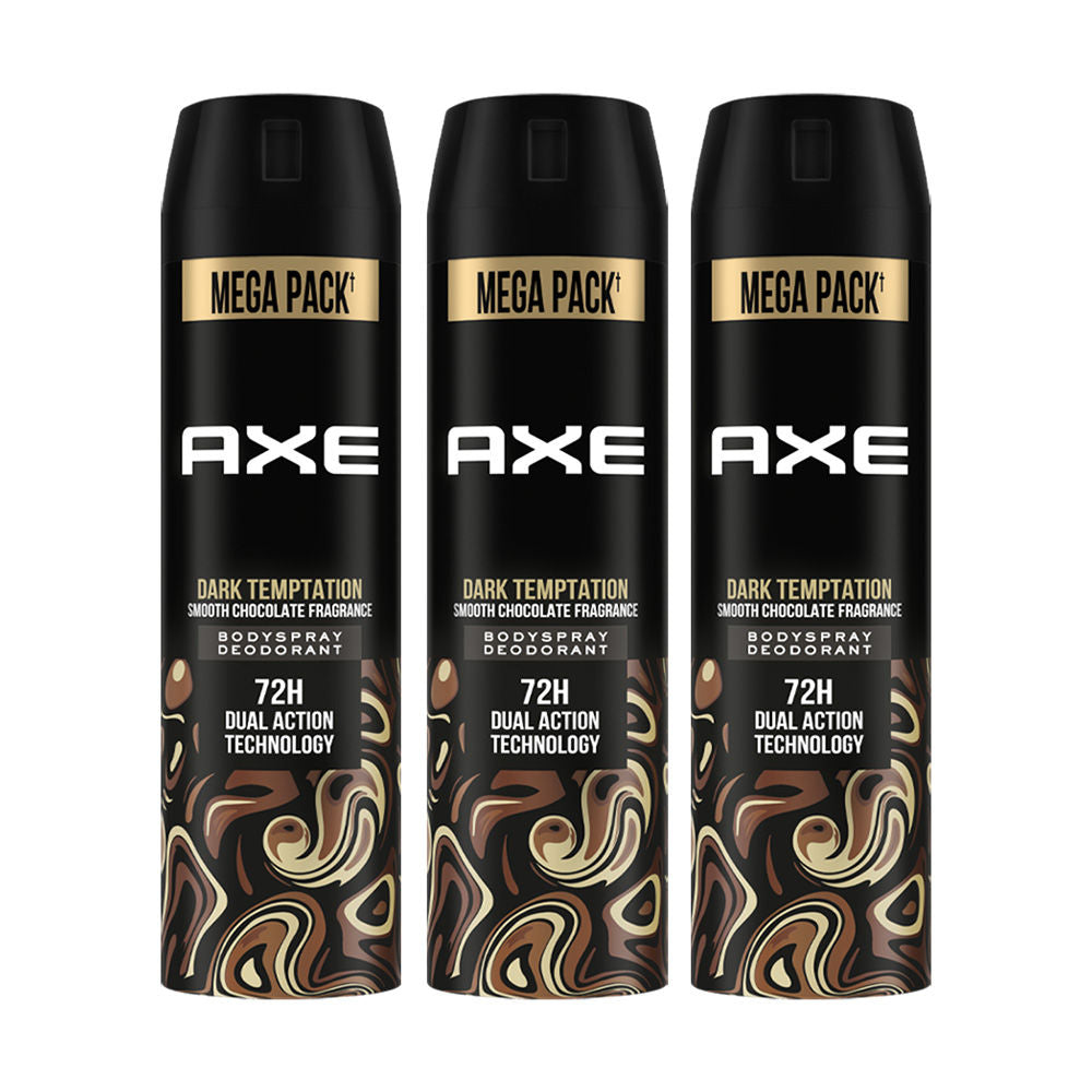 Axe Dark Temptation Long Lasting Deodorant Body Spray Combo - 215ml x 3 units Buy at Indicrest Image 2