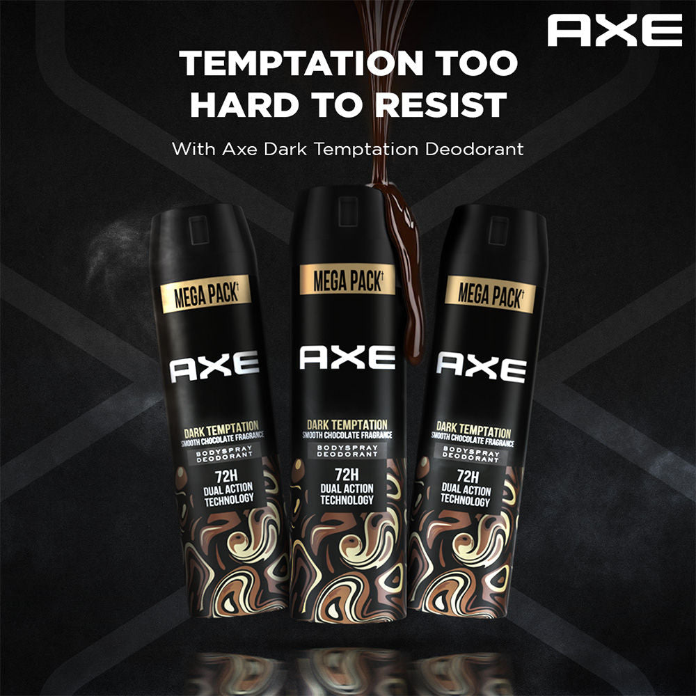 Axe Dark Temptation Long Lasting Deodorant Body Spray Combo - 215ml x 3 units Buy at Indicrest Image 4
