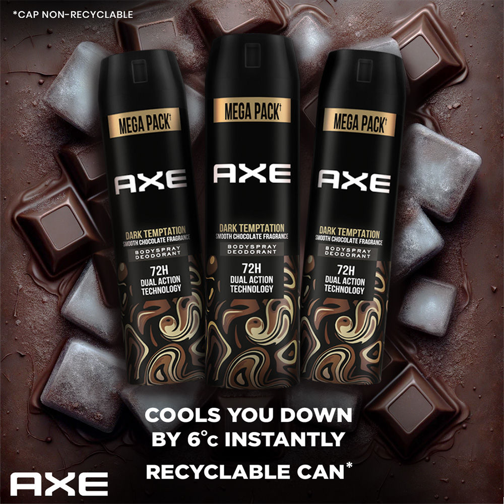 Axe Dark Temptation Long Lasting Deodorant Body Spray Combo - 215ml x 3 units Buy at Indicrest Image 7