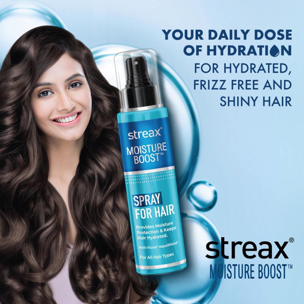 Streax Moisture Boost Spray Hair Serum, For Dry & Frizzy Hair, 50ml Buy at Indicrest Image 2