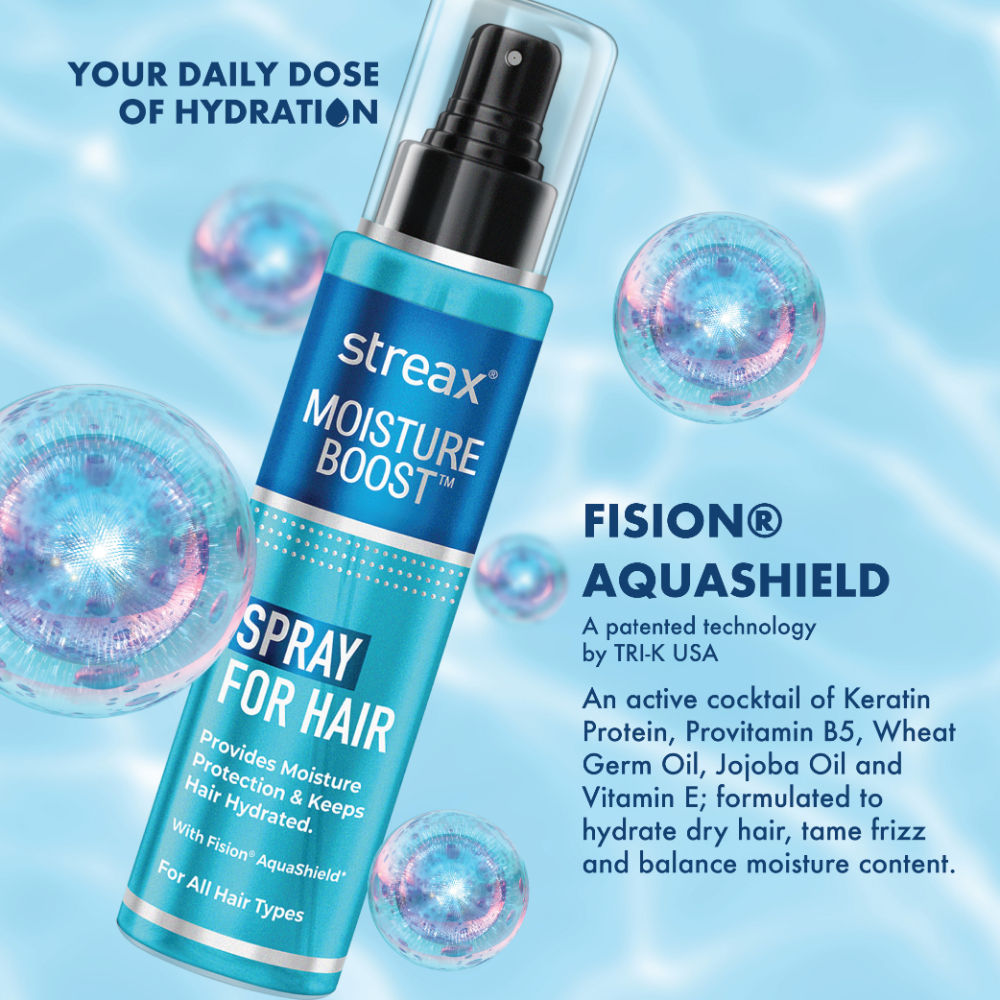 Streax Moisture Boost Spray Hair Serum, For Dry & Frizzy Hair, 50ml Buy at Indicrest Image 3