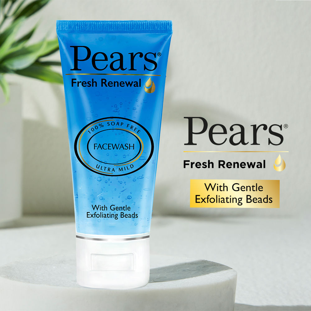 Pears Fresh Renewal Facewash PH Balanced with Gentle Exfoliating Beads, 60g Buy at Indicrest Image 5