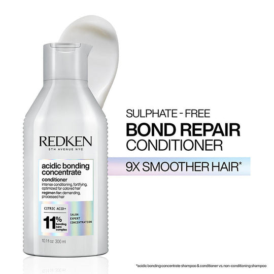 Redken Acidic Bonding Concentrate Conditioner With Citric Acid - Bond Repair For Damaged Hair, 300ml, Buy from Indicrest