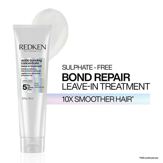 Redken Acidic Bonding Concentrate Leave-In Treatment - Bond Repair For Damaged Hair, 150ml, Buy from Indicrest