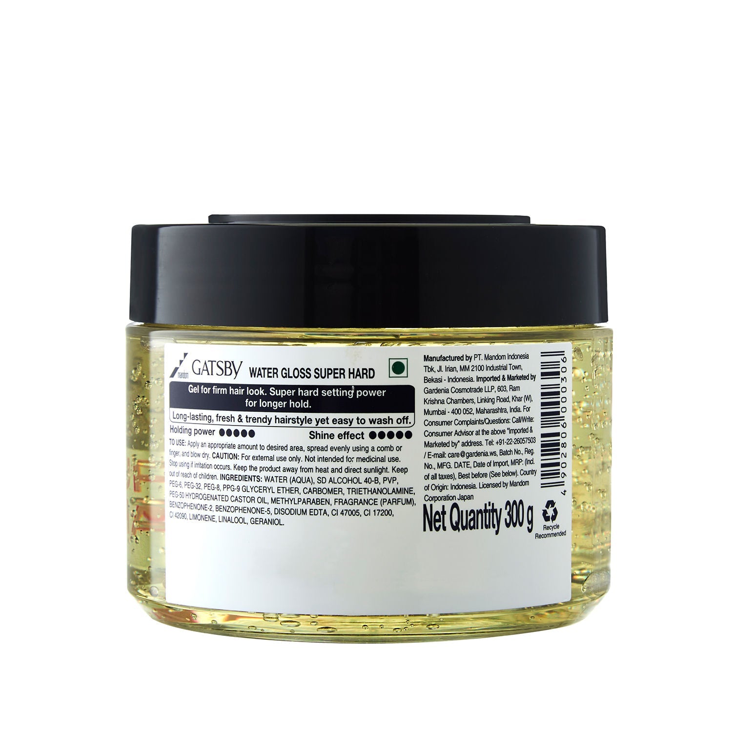 Gatsby Water Gloss Super Hard, 300g Buy at Indicrest Image 2