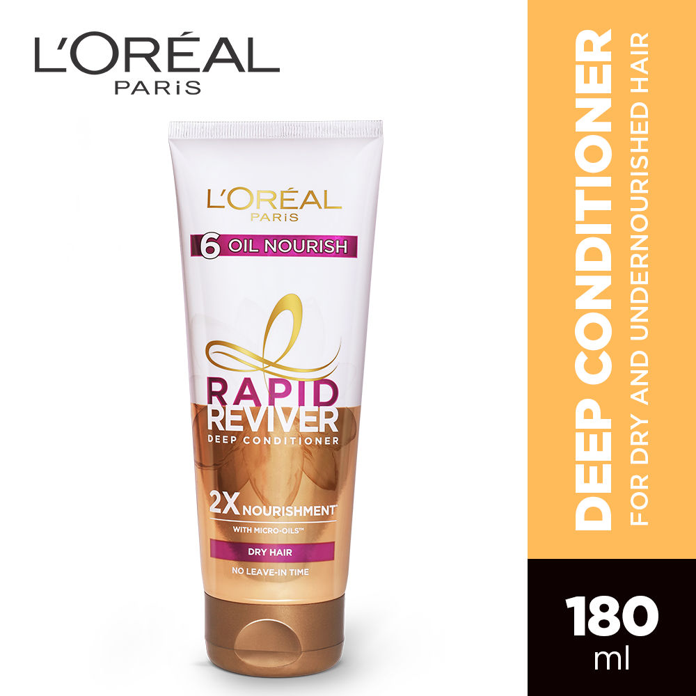 L'Oreal Paris 6 Oil Nourish Rapid Reviver Deep Conditioner For Dry Hair, 180ml Buy at Indicrest