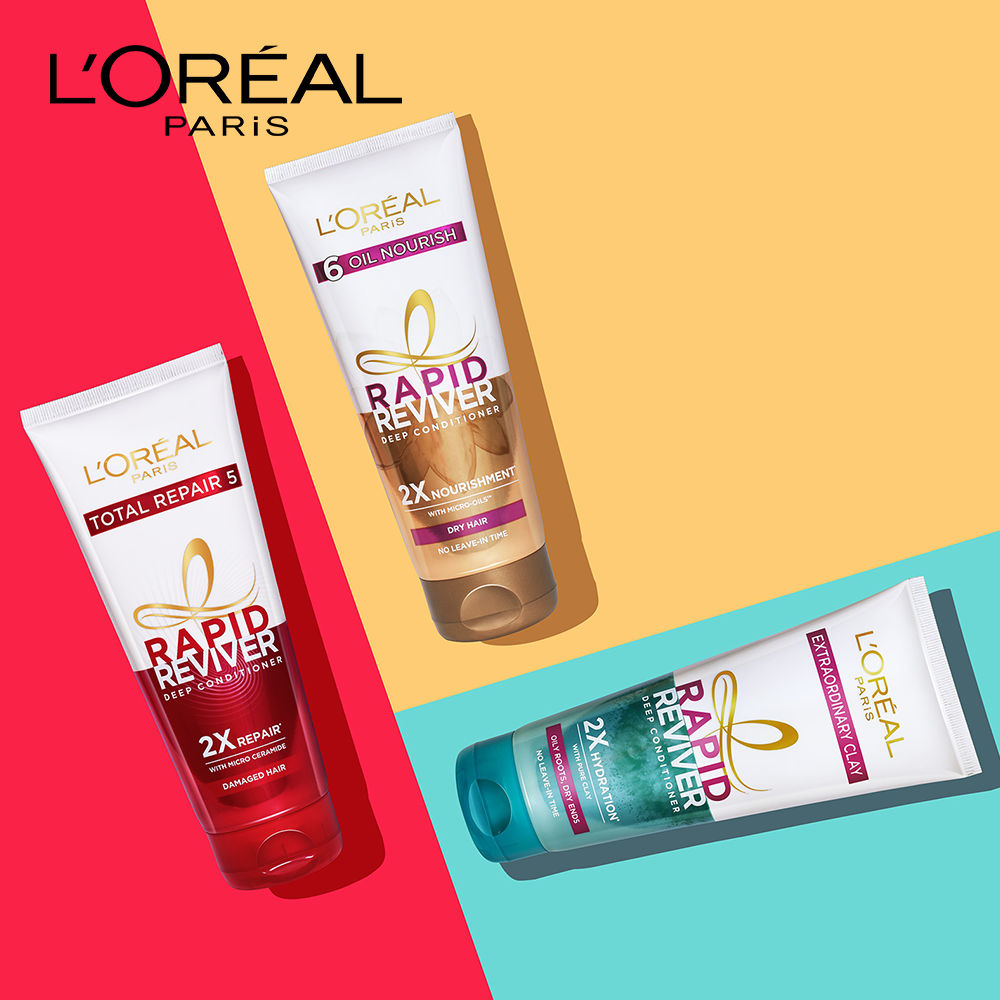 L'Oreal Paris 6 Oil Nourish Rapid Reviver Deep Conditioner For Dry Hair, 180ml Buy at Indicrest Image 6