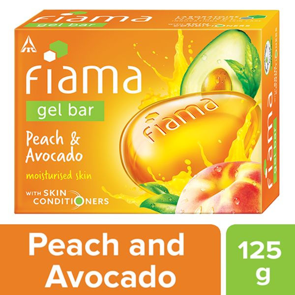 Fiama Peach & Avocado Gel Bar for Moisturized Skin, Skin Friendly PH, Soft & Happy Skin, 125g Buy at Indicrest