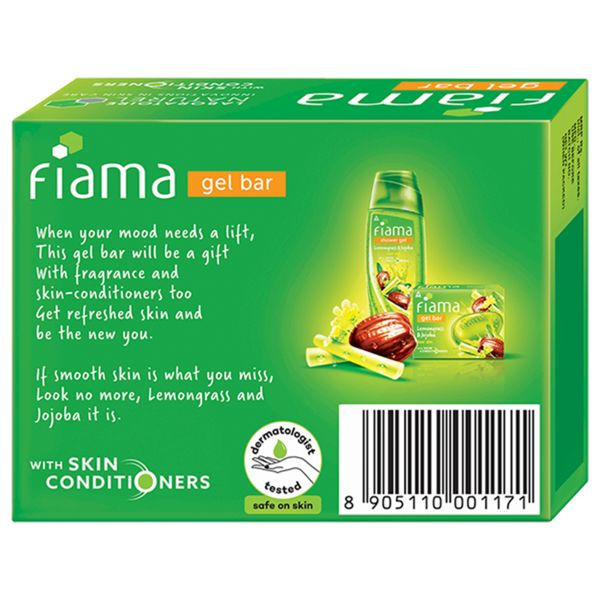 Fiama Lemongrass & Jojoba Gel Bar for Smooth Skin, Skin Friendly PH, Safe On Skin, 125g Buy at Indicrest Image 3
