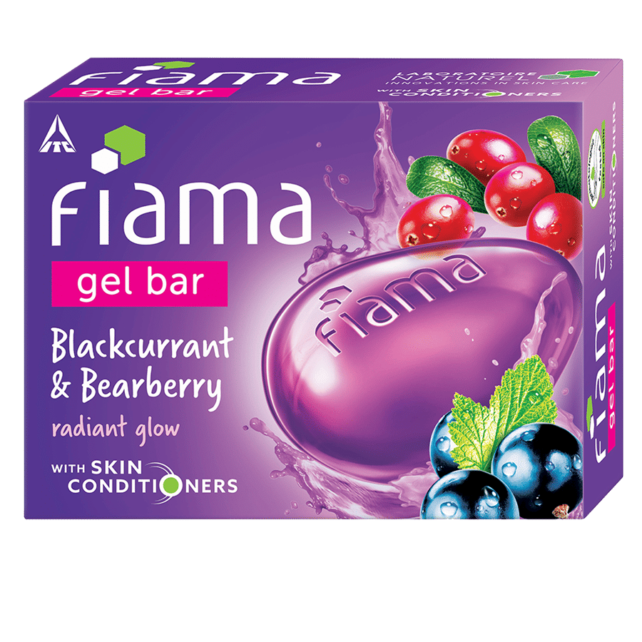 Fiama Blackcurrant & Bearberry Gel Bar for Radiant Glowing & Hydrating Skin, Soft & Happy Skin, 125g Buy at Indicrest