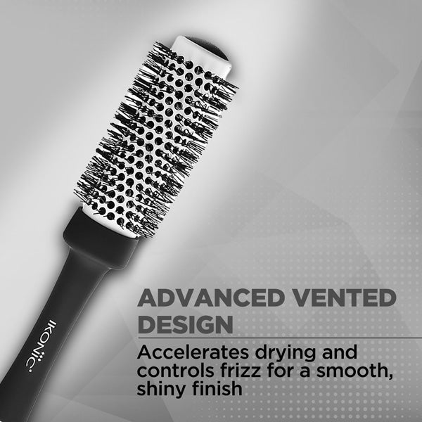 Ikonic Professional Blow Dry Hair Brush, Black, BDB-32