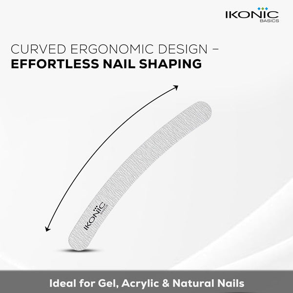 Ikonic Basics 7" Banana Shaped Nail Emery File IKB-720K