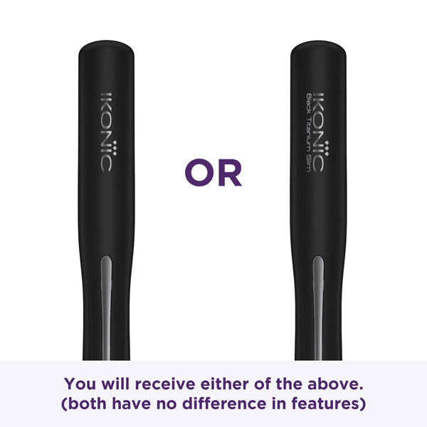 Ikonic Professional Black Titanium Slim 3.0 Hair Straightener