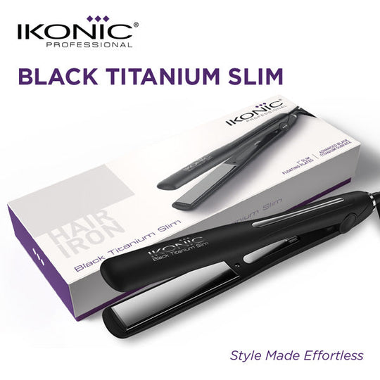 Ikonic Professional Black Titanium Slim 3.0 Hair Straightener Buy at Indicrest