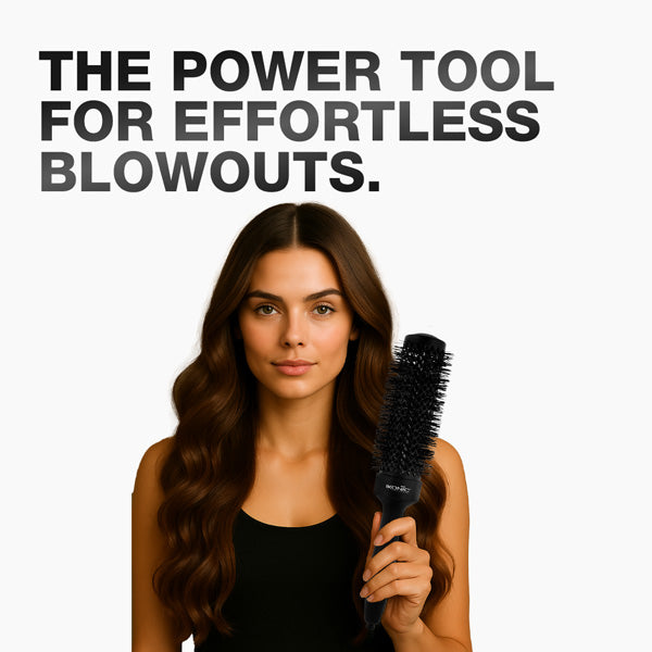 Ikonic Professional Extra Long Barrel Thermal Round Brush, TRB-32XL