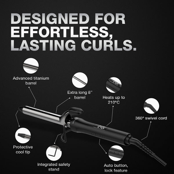 Ikonic Professional Curling Tong 2.0 Hair Curler, Size 22