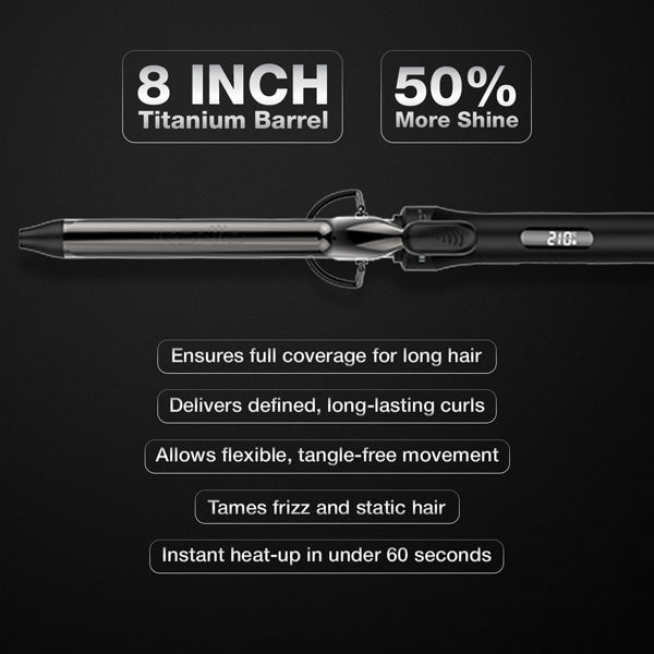 Ikonic Professional Curling Tong 2.0 Hair Curler, Size 22