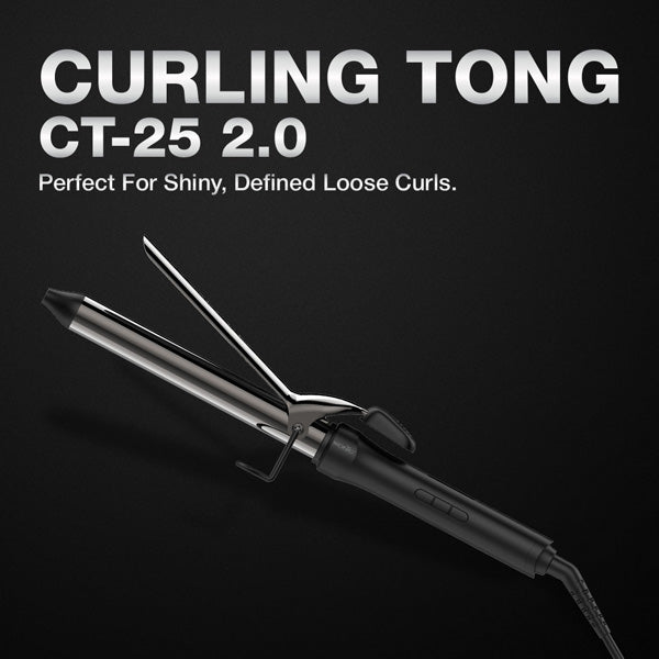 Ikonic Professional Curling Tong 2.0 Hair Curler, Size 25 Buy at Indicrest Image 2