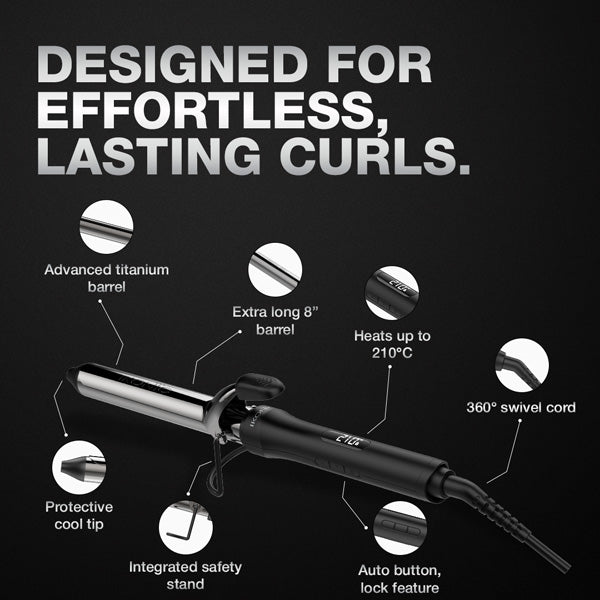 Ikonic Professional Curling Tong 2.0 Hair Curler, Size 28