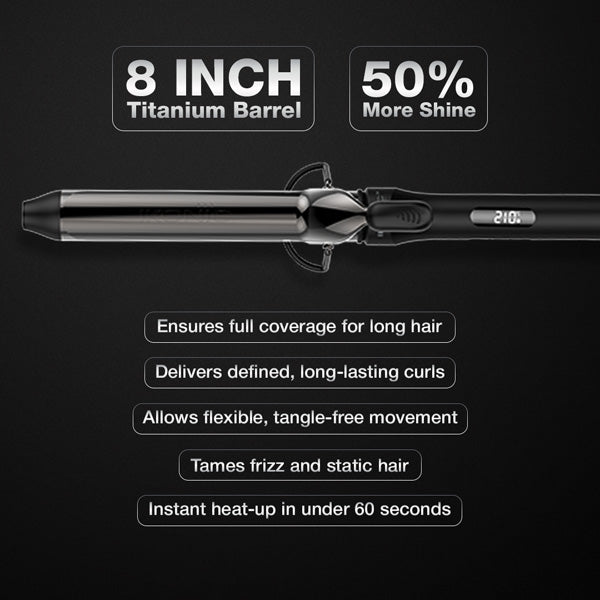 Ikonic Professional Curling Tong 2.0 Hair Curler, Size 32