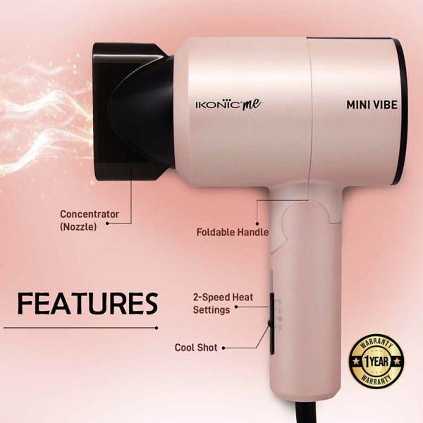 Ikonic Me Mini Vibe Hair Dryer