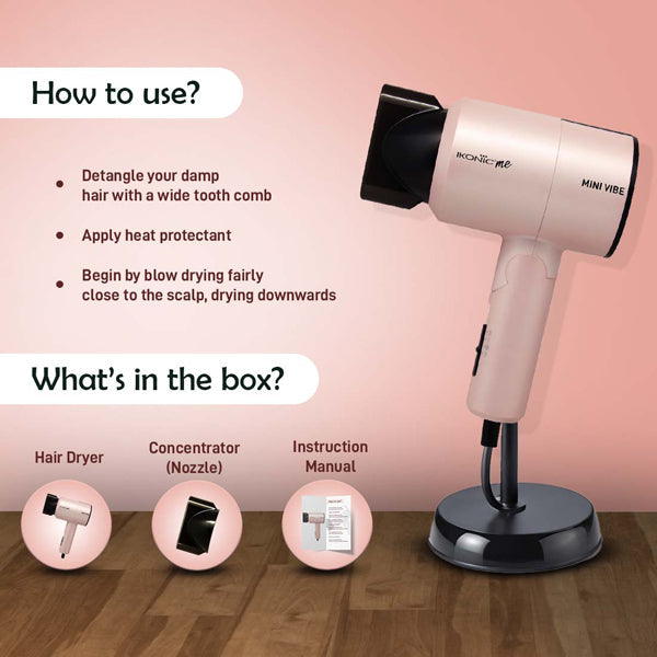 Ikonic Me Mini Vibe Hair Dryer