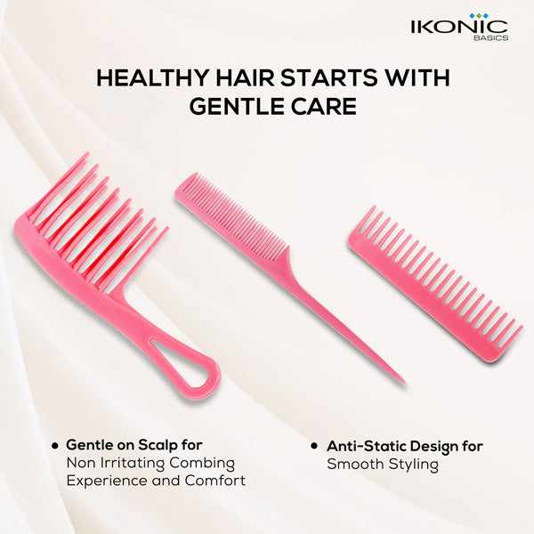Ikonic Basics 3Pcs Comb Set IKB-702C