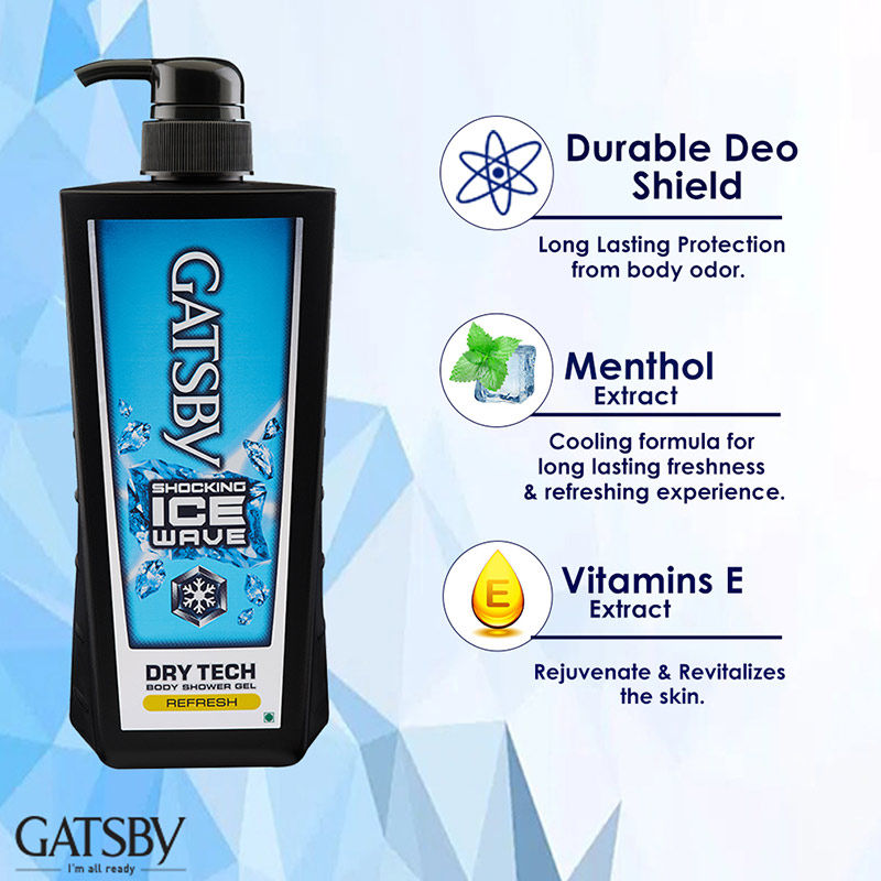 Gatsby Japan Body Shower Gel - Refresh, 600ml Buy at Indicrest Image 5