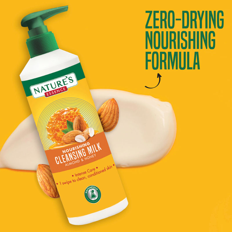 Nature's Essence Nourishing Cleansing Milk Almond & Honey, 400ml Buy at Indicrest Image 3