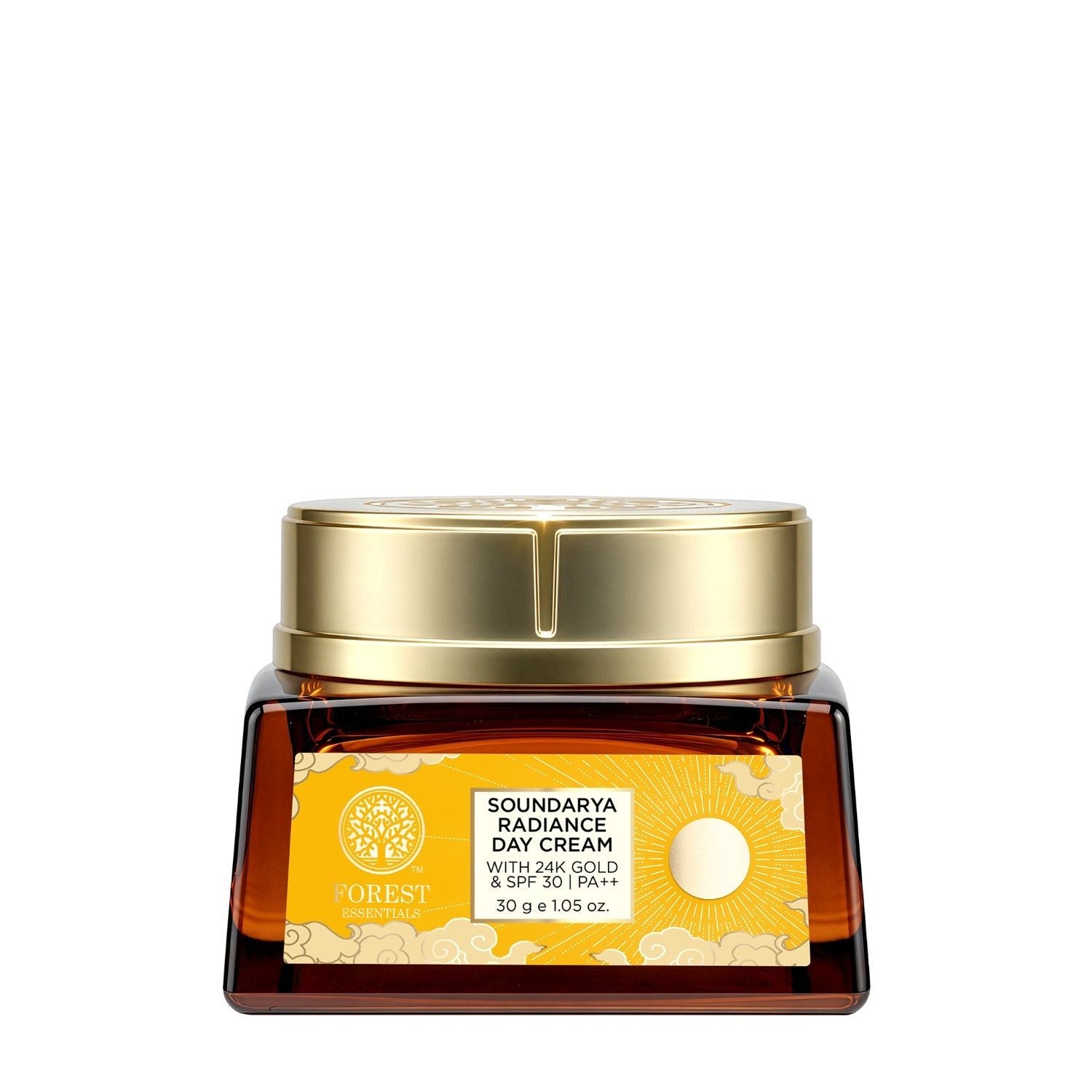 Forest Essentials Soundarya Radiance Day Cream with 24K Gold & SPF 30 PA++, 30g, Buy from Indicrest