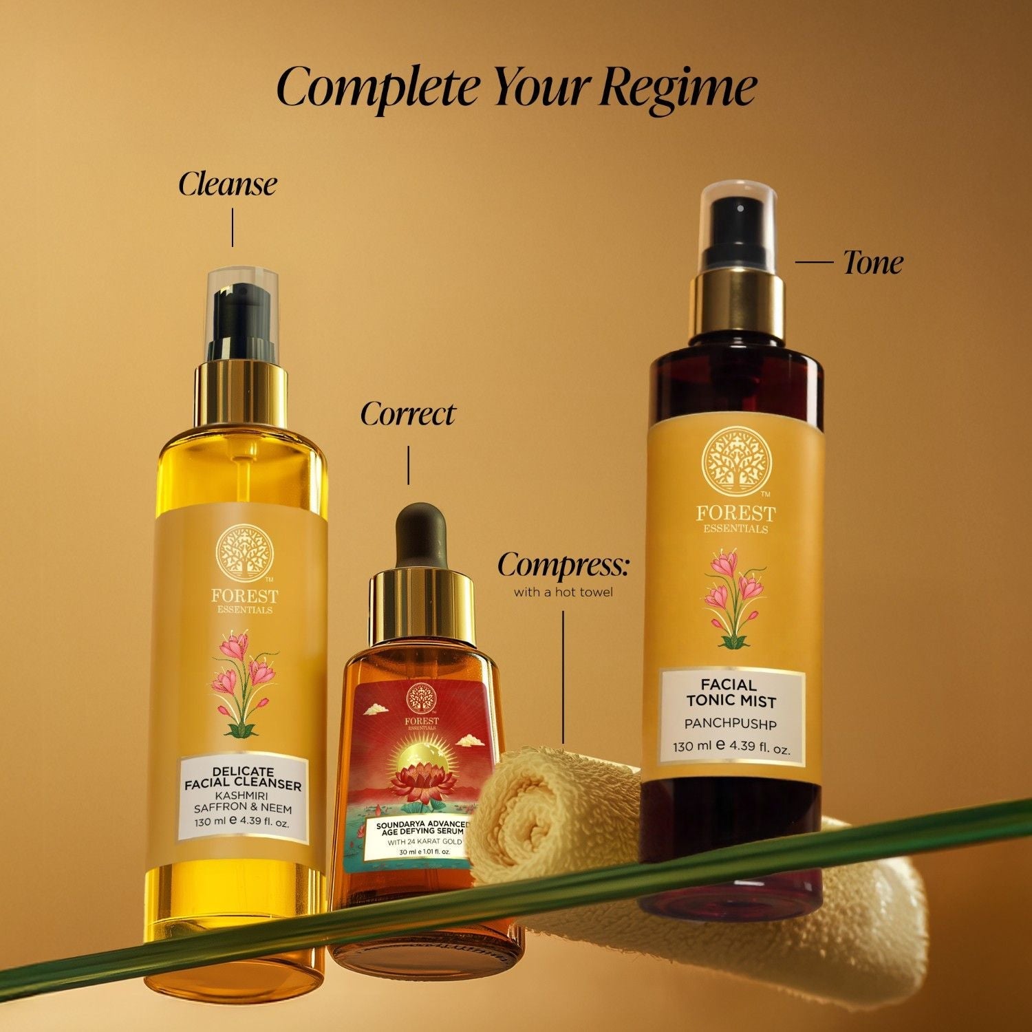 Forest Essentials Soundarya Advanced Age Defying Serum With 24K Gold, 30ml