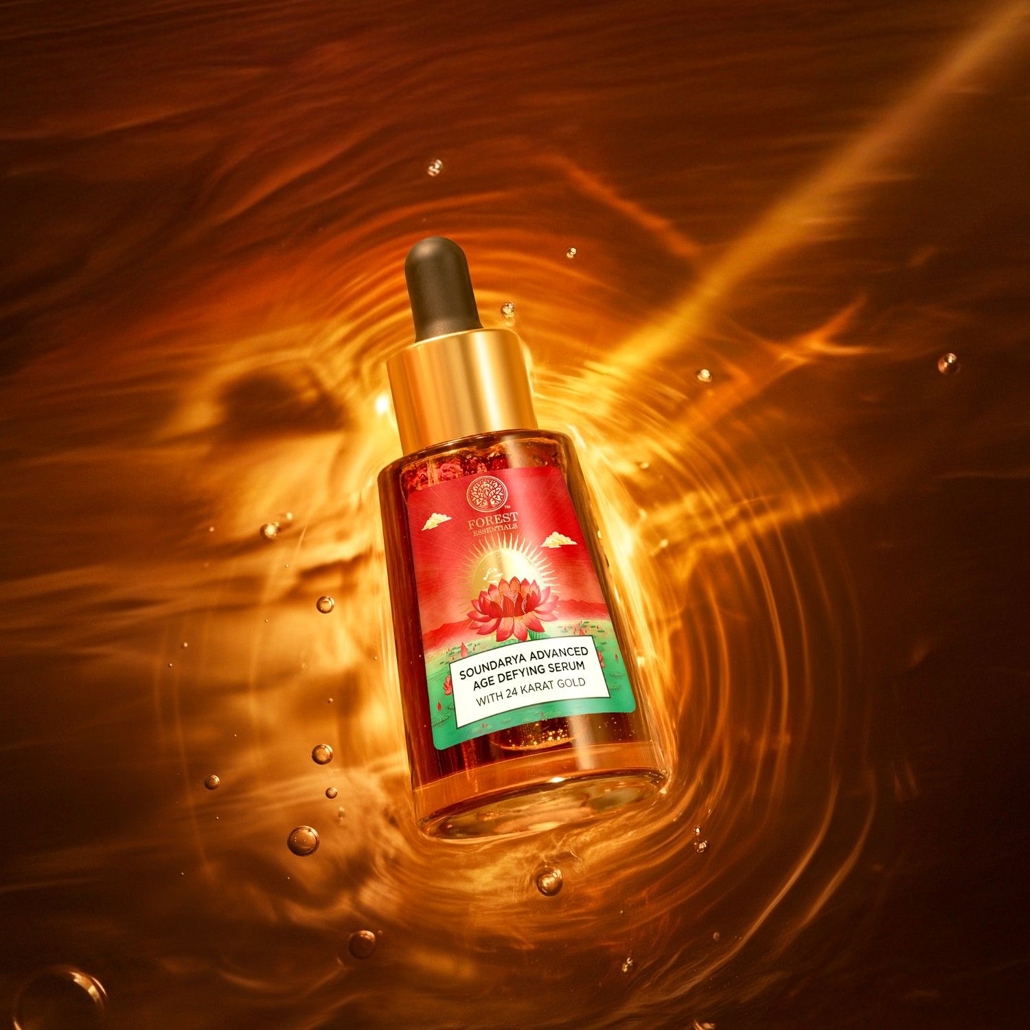 Forest Essentials Soundarya Advanced Age Defying Serum With 24K Gold, 30ml