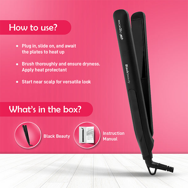 Ikonic Me Black beauty Hair Straightener