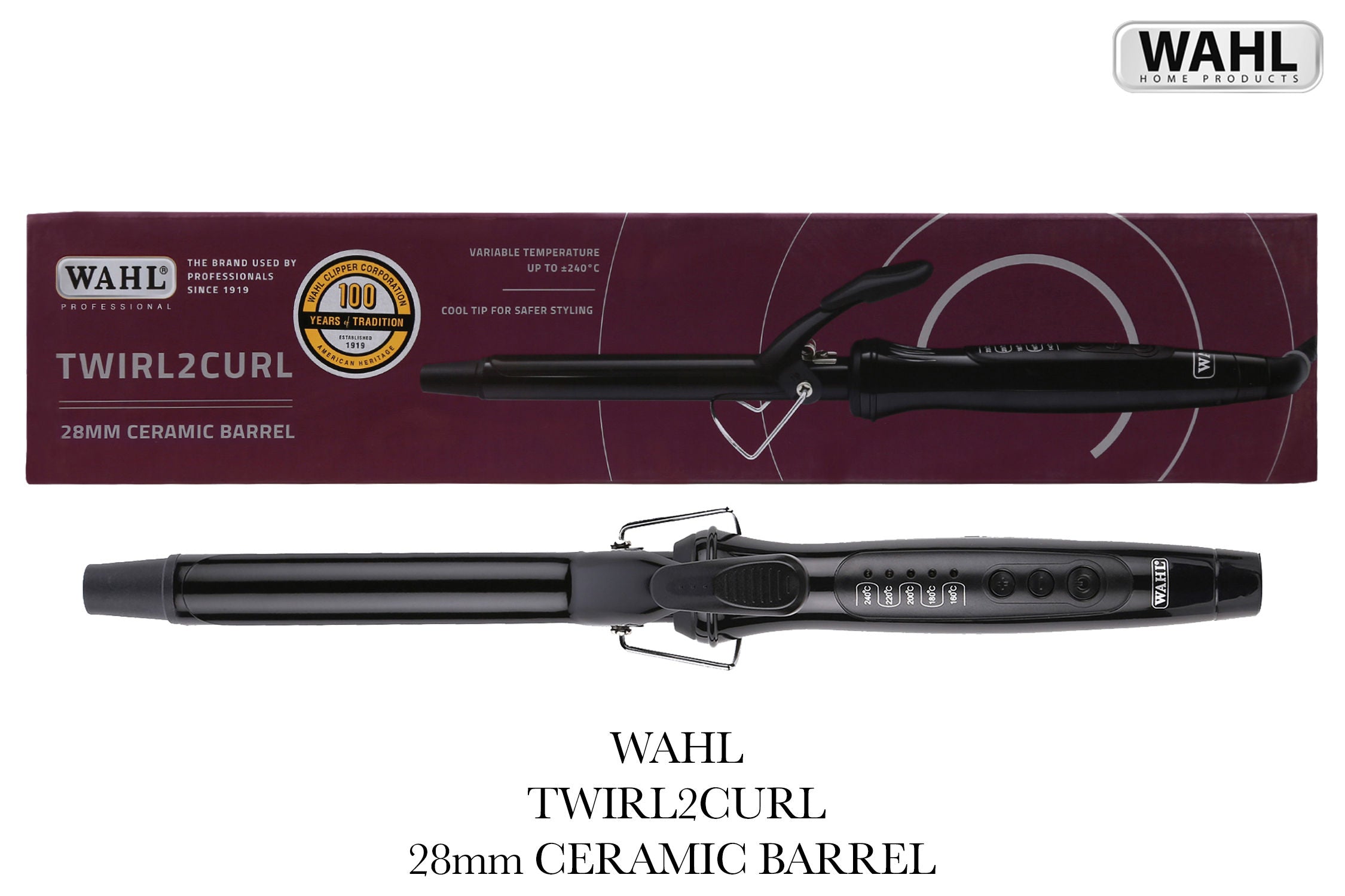 Wahl Twirl 2 Curl 28mm - Black Buy at Indicrest