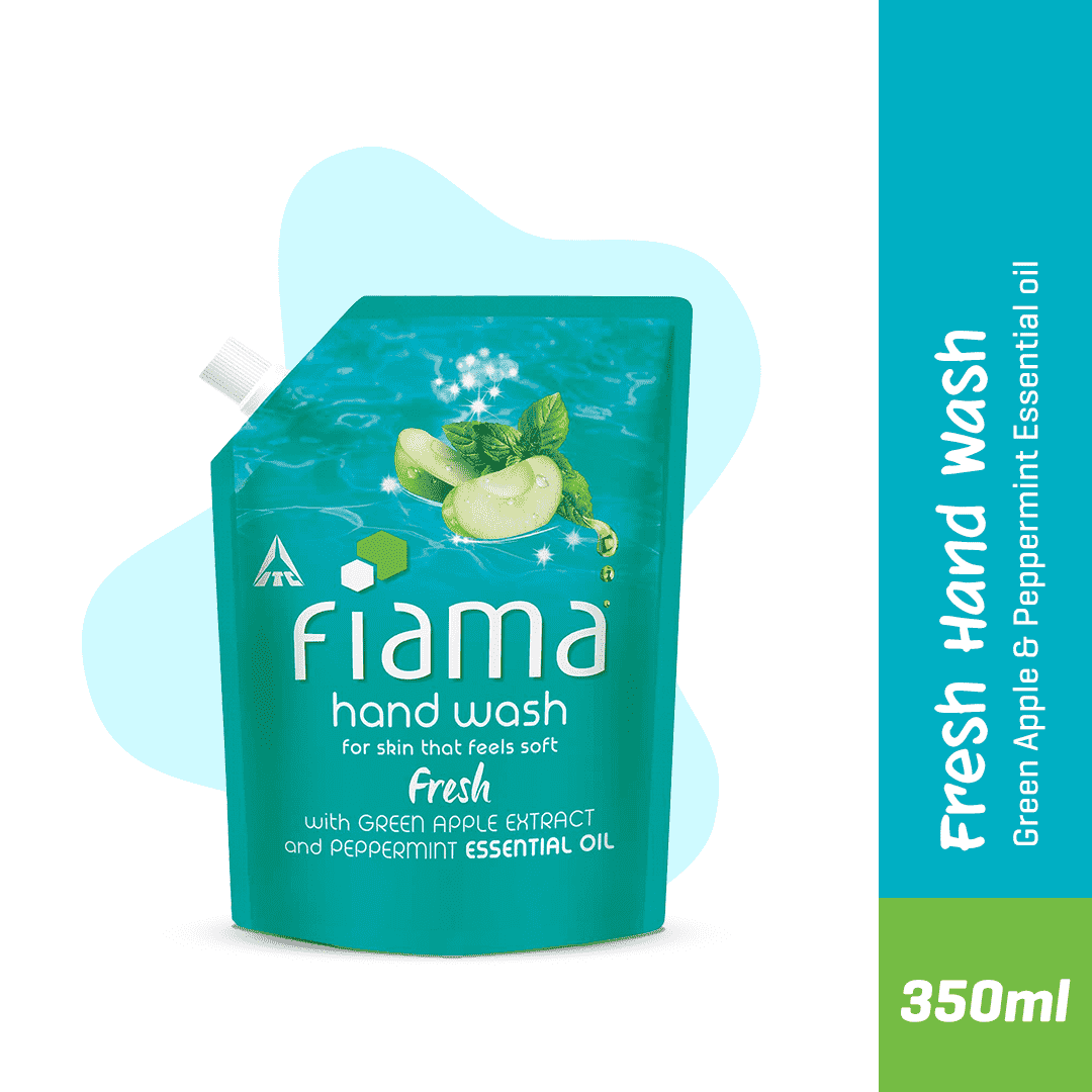 Fiama Fresh Hand Wash Refill - Peppermint and Green Apple, 350ml Buy at Indicrest Image 2