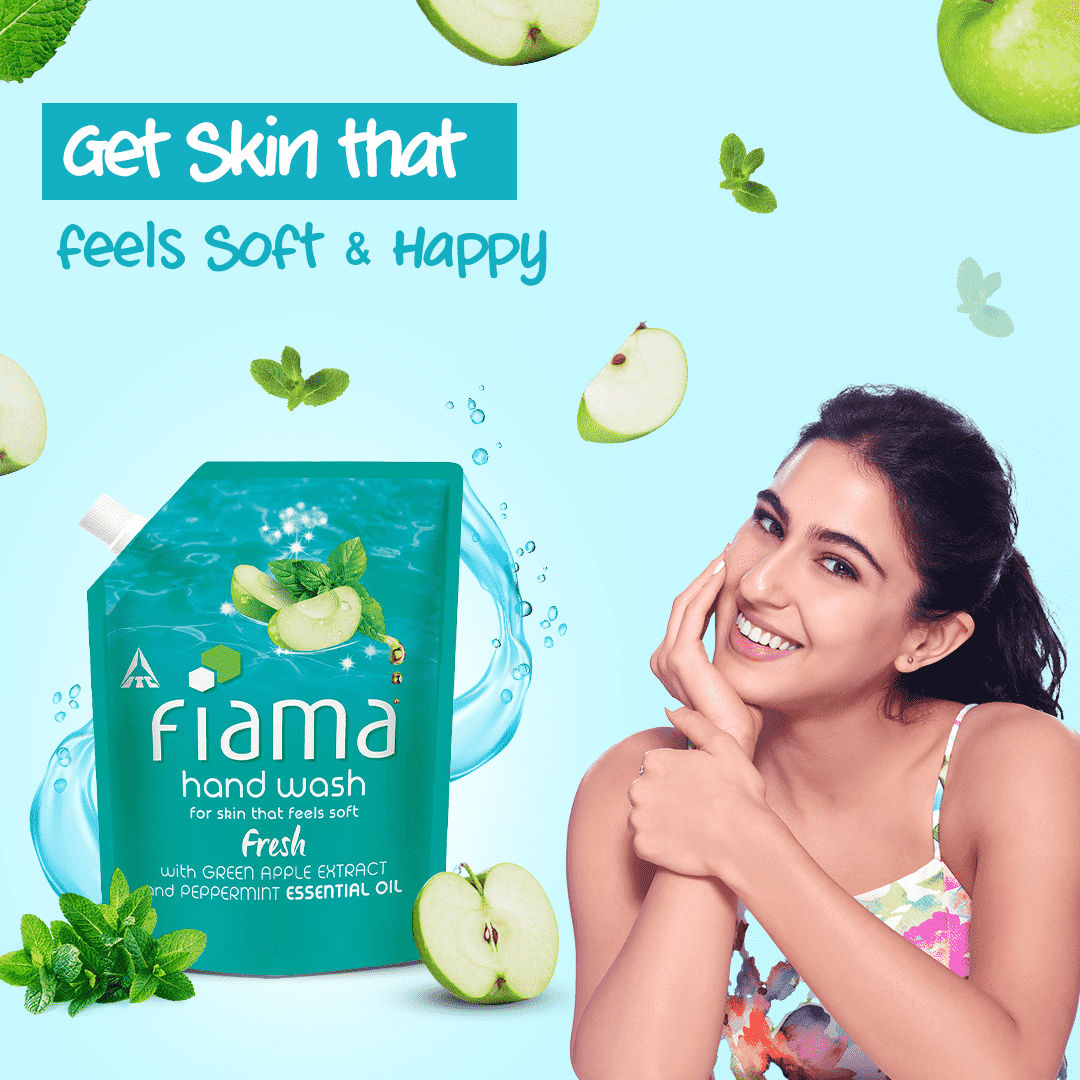 Fiama Fresh Hand Wash Refill - Peppermint and Green Apple, 350ml Buy at Indicrest Image 6