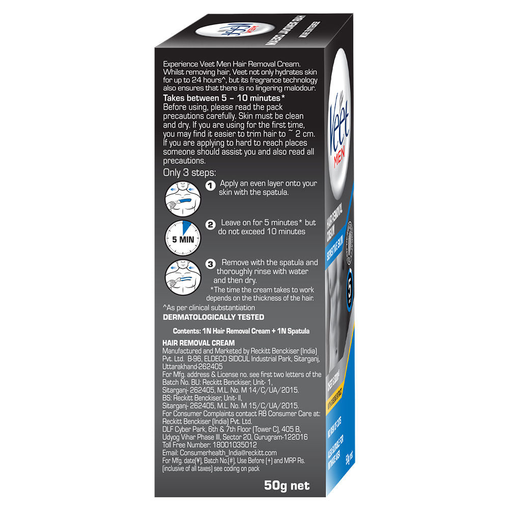 Veet Hair Removal Cream For Men For Sensitive Skin, 50g Buy at Indicrest Image 8