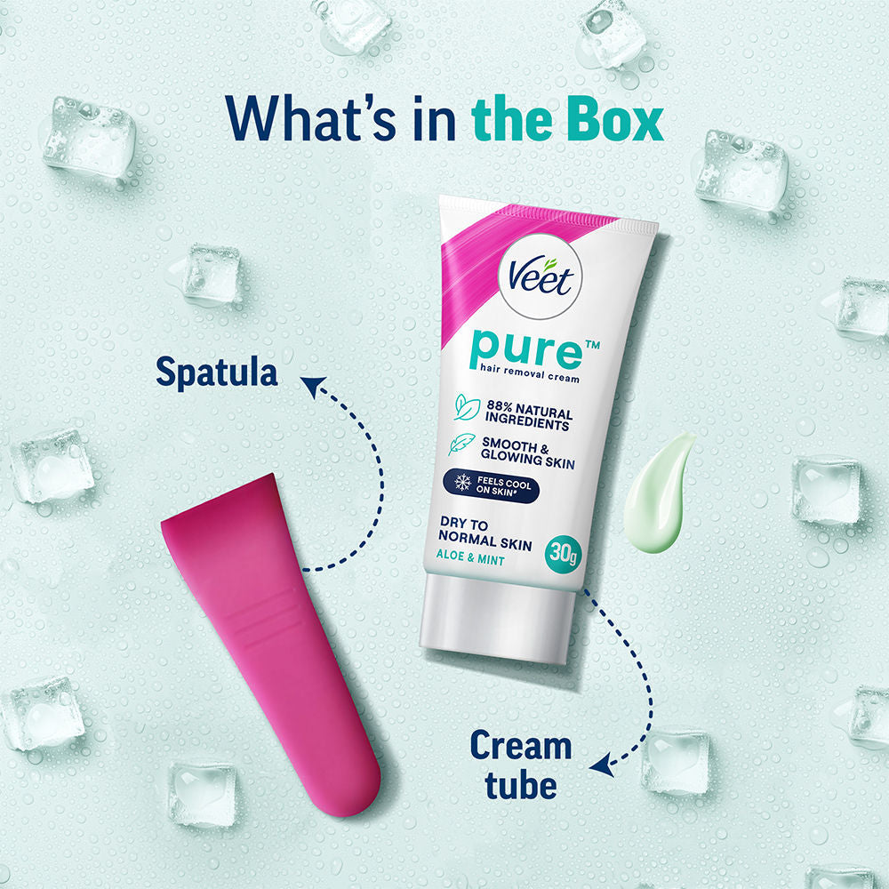 Veet Pure Hair Removal Cream For Women For Dry To Normal Skin, 30g Buy at Indicrest Image 14