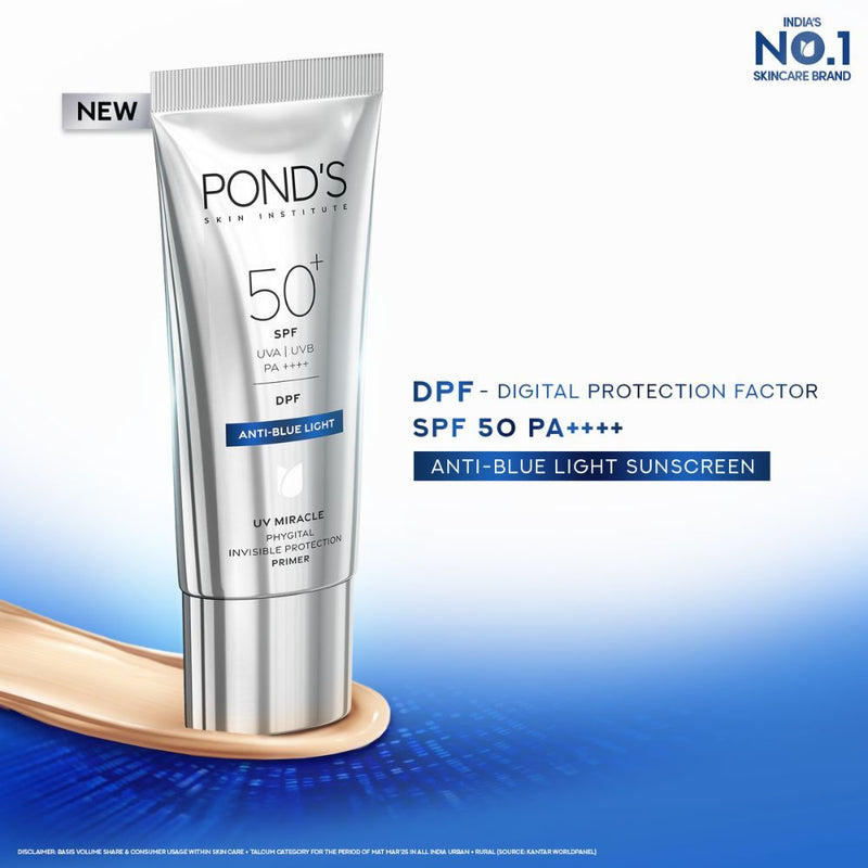 Pond’s Anti-Blue Light Uv Miracle SPF 50 PA ++++ & DPF, 50g Buy at Indicrest