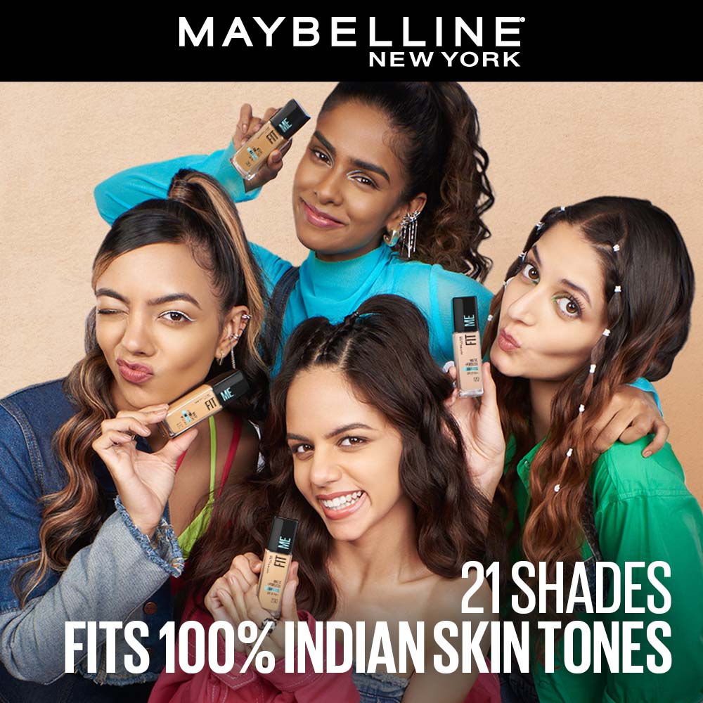 Maybelline New York Fit Me Matte+Poreless 16H Oil Control Foundation With SPF 22 PA++ 128, 30ml Buy at Indicrest Image 5