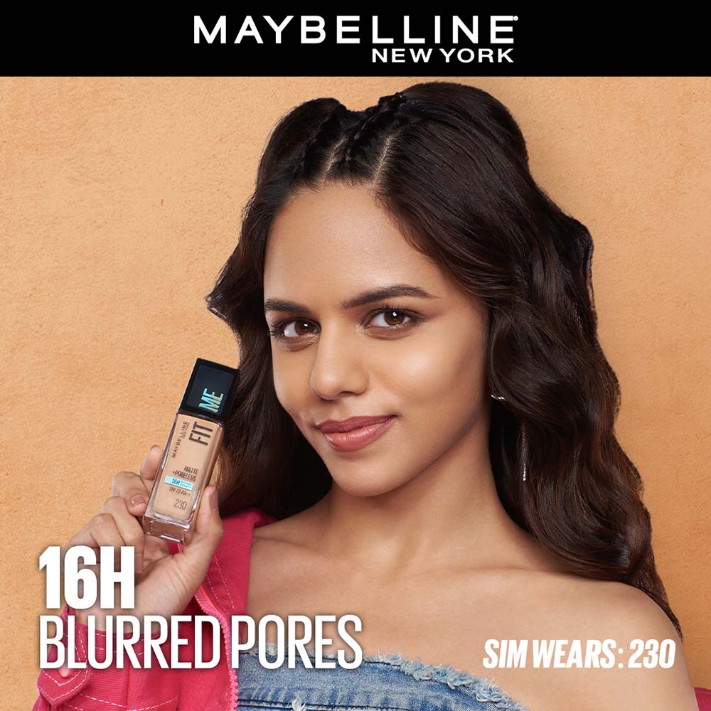 Maybelline New York Fit Me Matte + Poreless 16H Oil Control Foundation With SPF 22 PA ++ 128 Warm Nude, 18ml Buy at Indicrest Image 7
